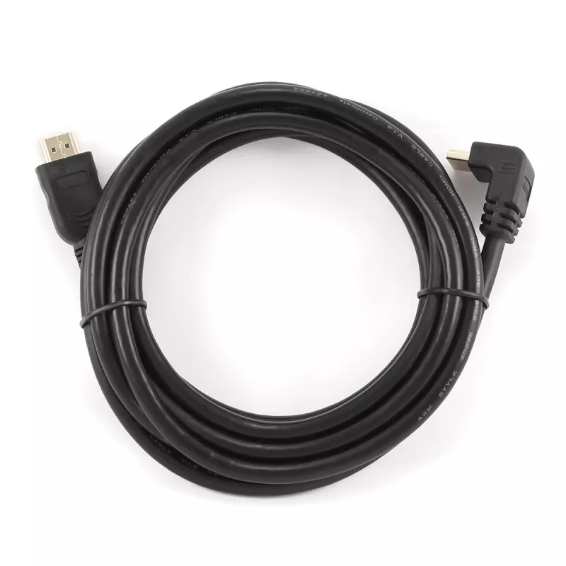 GEMBIRD suurnopeus-HDMI-kaapeli Ethernetillä, 90 astetta ylöspäin kulma uros, 3 m
