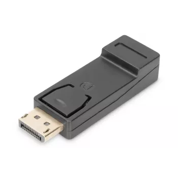 DIGITUS ASSMANN DisplayPort-adapteri, DP - HDMI tyyppi A M/B, lukituksella, CE musta