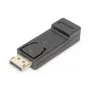 DIGITUS ASSMANN DisplayPort-adapteri, DP - HDMI tyyppi A M/B, lukituksella, CE musta