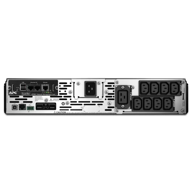 APC Smart-UPS X SMX3000RMHV2UNC - 3000VA, 8x C13, 1x C19 lähtö, USB, laajennettava käyttöaika, NMC