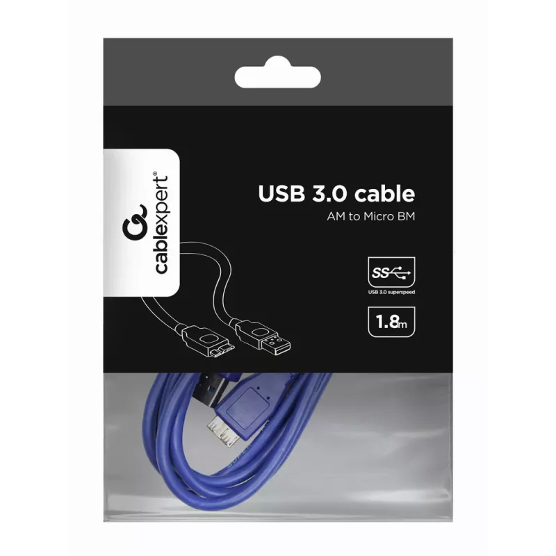 GEMBIRD Micro-USB 3.0 -kaapeli 2,0 m