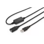DIGITUS USB 2.0 -toistinkaapeli USB A -pistoke / A -liitin 10 m (DA-73100-1)