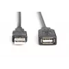 DIGITUS USB 2.0 -toistinkaapeli USB A -pistoke / A -liitin 10 m (DA-73100-1)