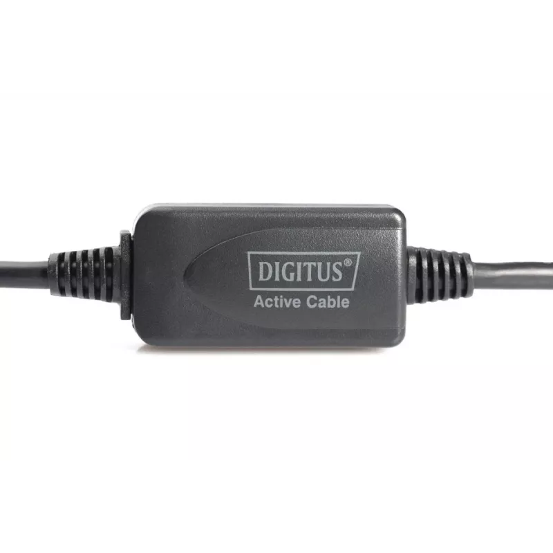 DIGITUS USB 2.0 -toistinkaapeli USB A -pistoke / A -liitin 10 m (DA-73100-1)