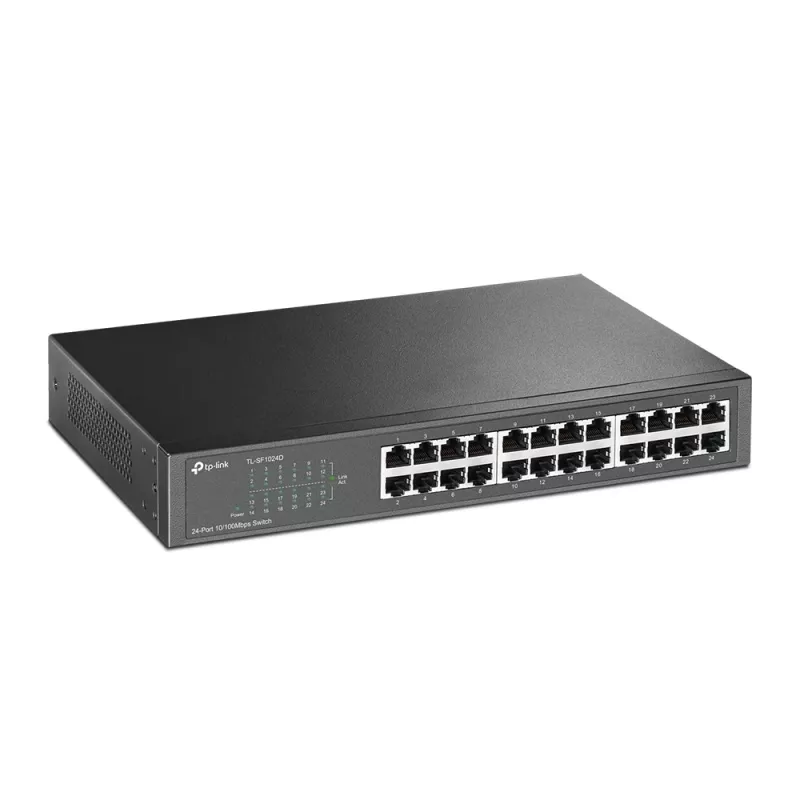 TP-Link TL-SF1024D verkkokytkin hallitsematon Fast Ethernet (10/100) harmaa