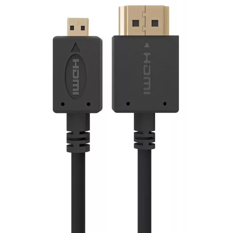 Gembird CC-HDMID-6 HDMI–Micro HDMI (Type D) -kaapeli, kullattu, 1,8 m, musta