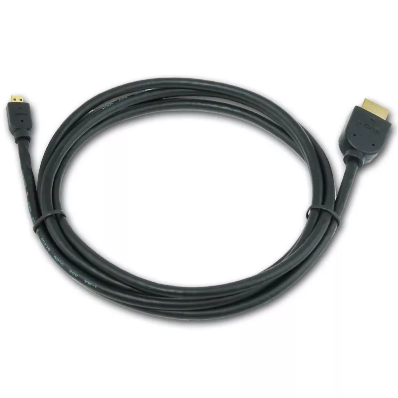 Gembird CC-HDMID-6 HDMI–Micro HDMI (Type D) -kaapeli, kullattu, 1,8 m, musta