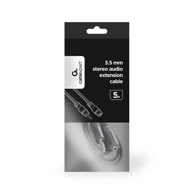 GEMBIRD 3,5 mm stereoäänen jatkokaapeli 5 m