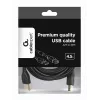 GEMBIRD Premium Quality USB A -pistoke B-pistoke -kaapeli 4,5m - musta