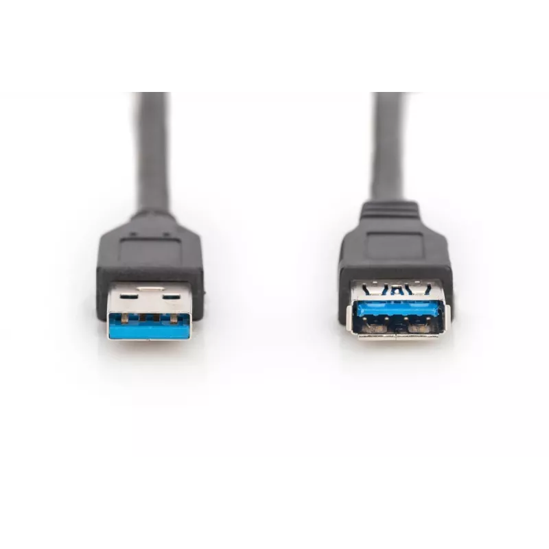 DIGITUS USB 3.0 -jatkokaapeli tyyppi A pistoke/liitäntä 1,8 m (ak-300203-018-s)