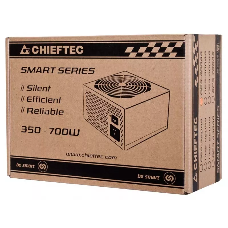 Chieftec Smart GPS-400A8 virtalähde 400 W 20+4 pin ATX ATX musta