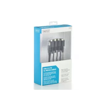 DIGITUS USB 2.0 4x Rs232 kaapeli 1.5m