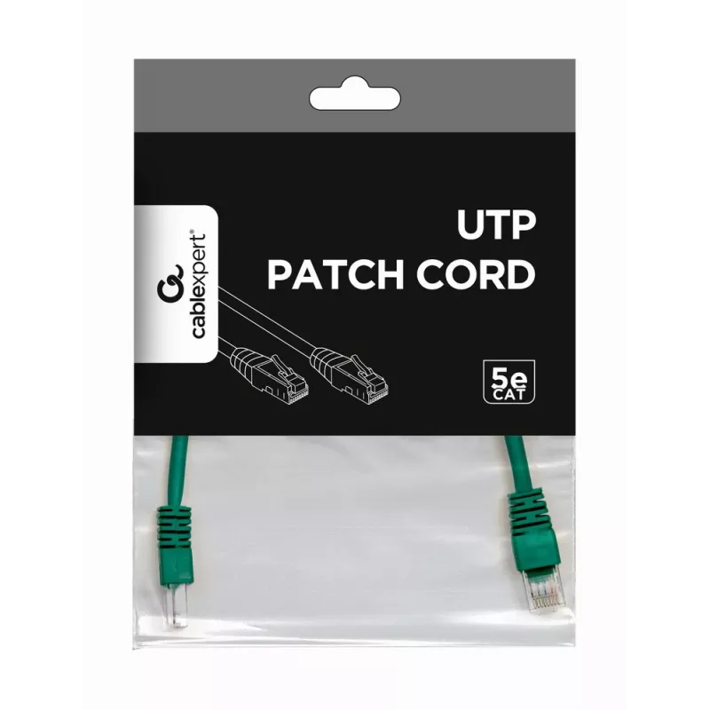 GEMBIRD verkkokaapeli - Cat 5e - UTP - 25 cm - vihreä