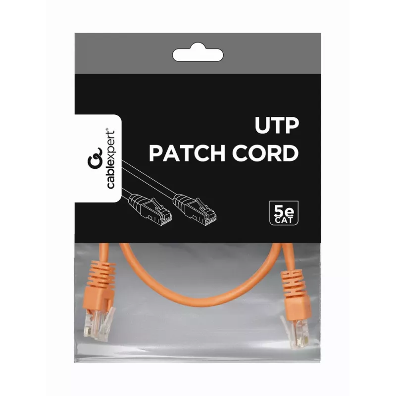 GEMBIRD verkkokaapeli - Cat 5e - UTP - 25 cm - oranssi