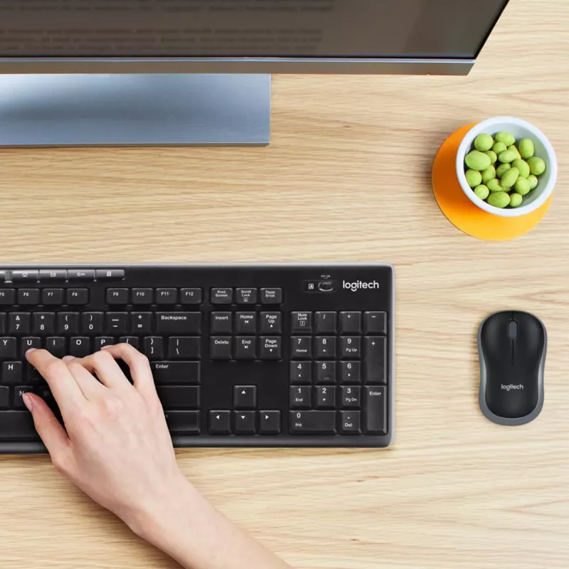 LOGITECH langaton työpöytäsarja Mk270 - QWERTY US Int - EER