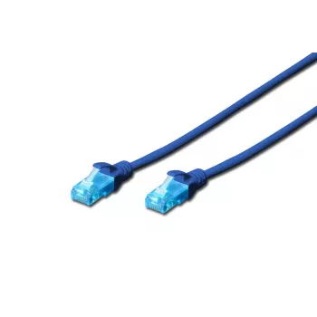 DIGITUS verkkokaapeli - Cat 5e - U-UTP - Snagless - 1 m - sininen