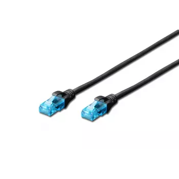 DIGITUS verkkokaapeli - Cat 5e - U-UTP - Snagless - 1 m - musta