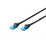 DIGITUS verkkokaapeli - Cat 5e - U-UTP - Snagless - 2 m - musta
