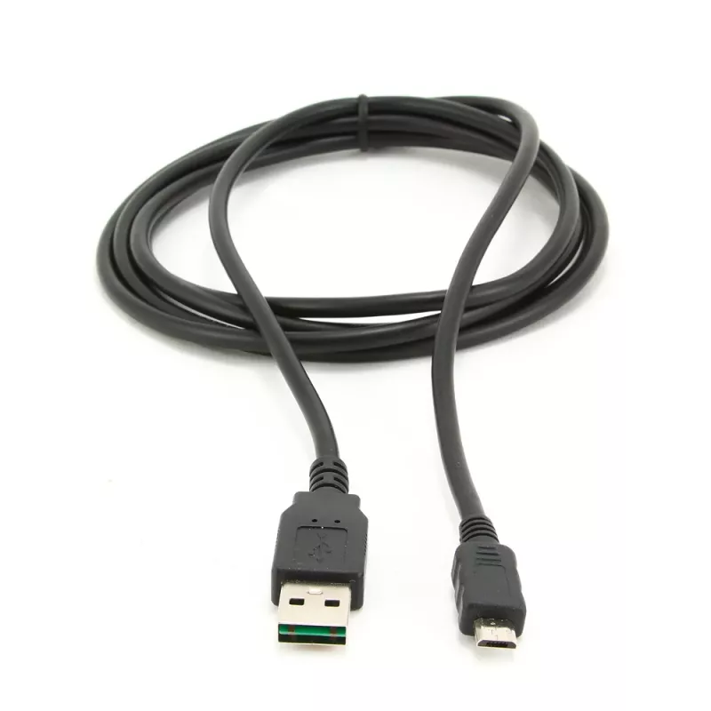 GEMBIRD kaksipuolinen USB 2.0 AM - Micro-USB -kaapeli, 1 m - musta