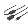 DIGITUS USB 2.0 -toistinkaapeli USB A uros / A naaras 20 m (DA-73102)