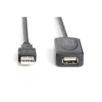 DIGITUS USB 2.0 -toistinkaapeli USB A uros / A naaras 20 m (DA-73102)