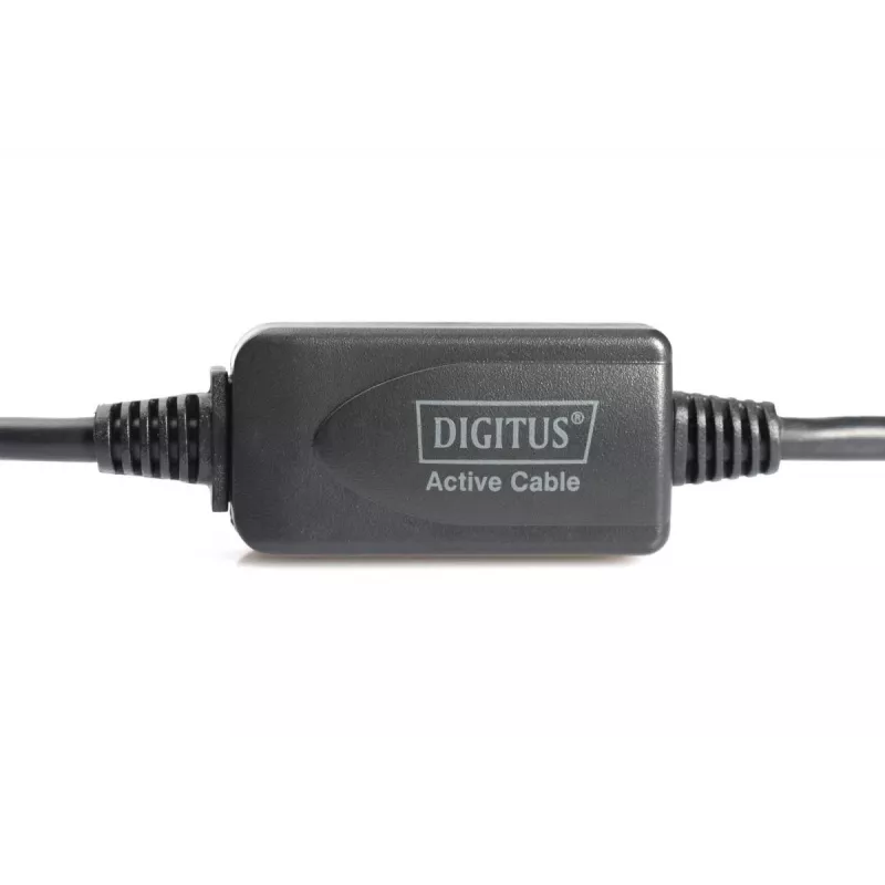 DIGITUS USB 2.0 -toistinkaapeli USB A uros / A naaras 15 m (DA-73101)