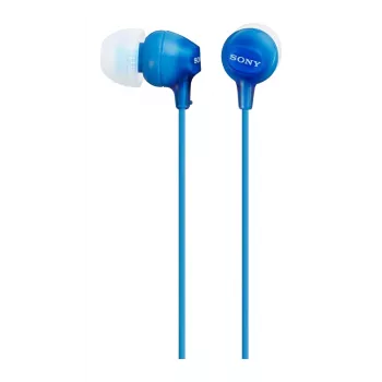 Sony EX15AP nappikuulokkeet, johdollinen, 8–22000 Hz, puhelut/musiikki, 3 g, kuulokemikrofoni, sininen
