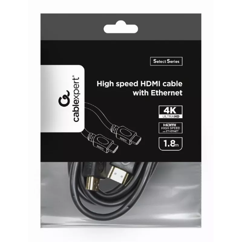 GEMBIRD High-Speed-HDMI-kaapeli Ethernetillä - Select Series, 2,0 m