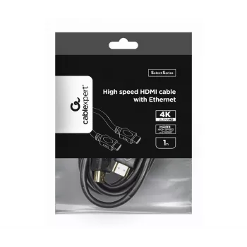 GEMBIRD High-Speed-HDMI-kaapeli Ethernetillä - Select-sarja 1 m
