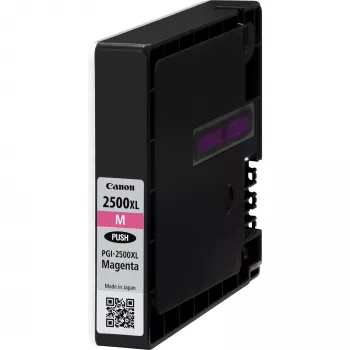 Canon PGI-2500XL High Yield magenta mustepatruuna, magenta, pigmenttimuste, 1 kpl, 1295 sivua