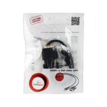 GEMBIRD HDMI-DVI-kaapeli (Single Link) 0,5 m