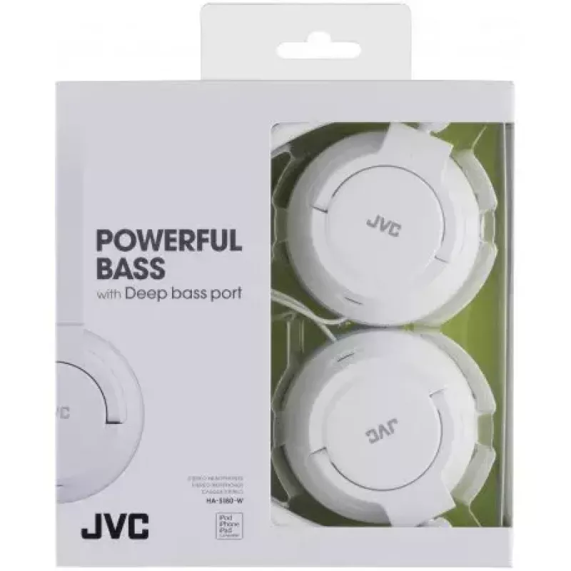 JVC HA-S180-W-E kuulokkeet/headset johdollinen pääpanta musiikki valkoinen