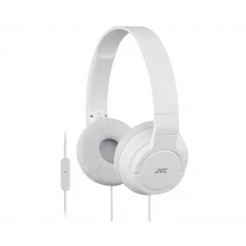 JVC HA-SR185-W-E kevyet kuulokkeet, johdollinen, 10 - 22000 Hz, puhelut/musiikki, 108 g, headset, valkoinen