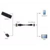 GEMBIRD USB OTG AF - Micro BM -kaapeli 15 cm - musta