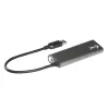 USB-keskitin i-tec Metal Superspeed USB 3.0 4-porttinen keskitin 5000 Mbit/s harmaa