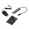 USB-keskitin i-tec Metal Superspeed USB 3.0 4-porttinen keskitin 5000 Mbit/s harmaa