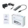 USB-keskitin i-tec Metal Superspeed USB 3.0 4-porttinen keskitin 5000 Mbit/s harmaa