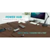 USB-keskitin i-tec Metal Superspeed USB 3.0 4-porttinen keskitin 5000 Mbit/s harmaa