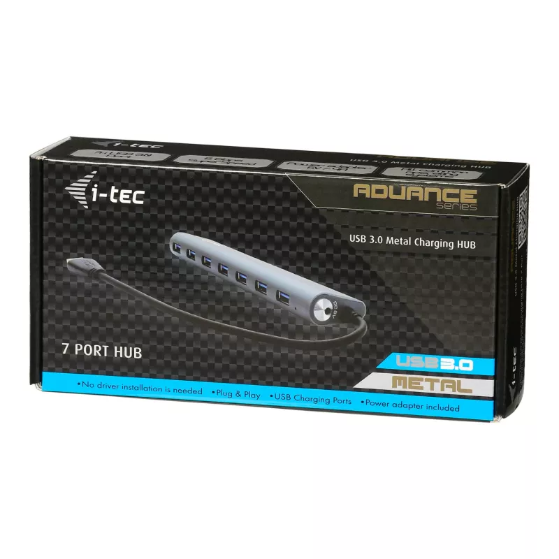 i-tec Metal Superspeed USB 3.0 7-porttinen keskitin