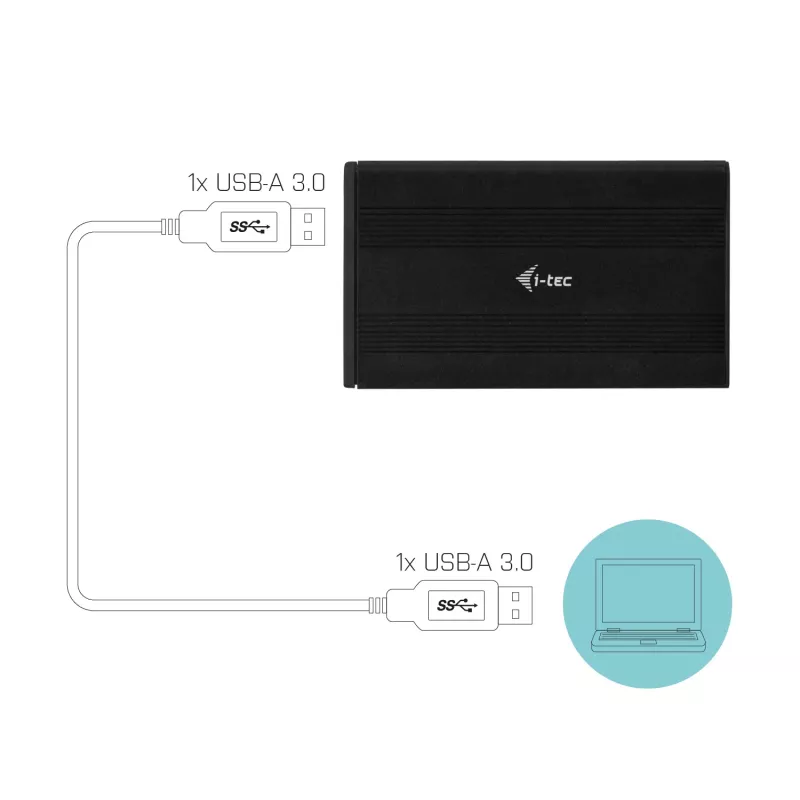 HDD/SSD-kotelo i-tec Advance MySafe AluBasic 2,5