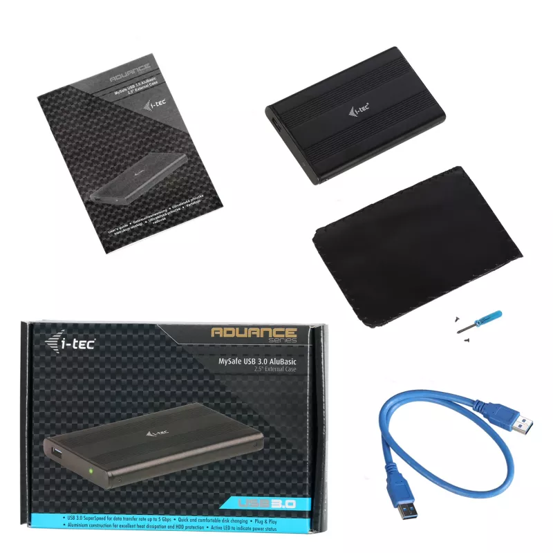 HDD/SSD-kotelo i-tec Advance MySafe AluBasic 2,5
