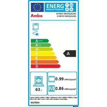 Vapaasti seisova liesi Amica 57GEH2.33HZpTa(W)