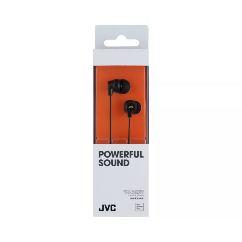 JVC HA-FX10-B-E värikkäät in-ear-kuulokkeet