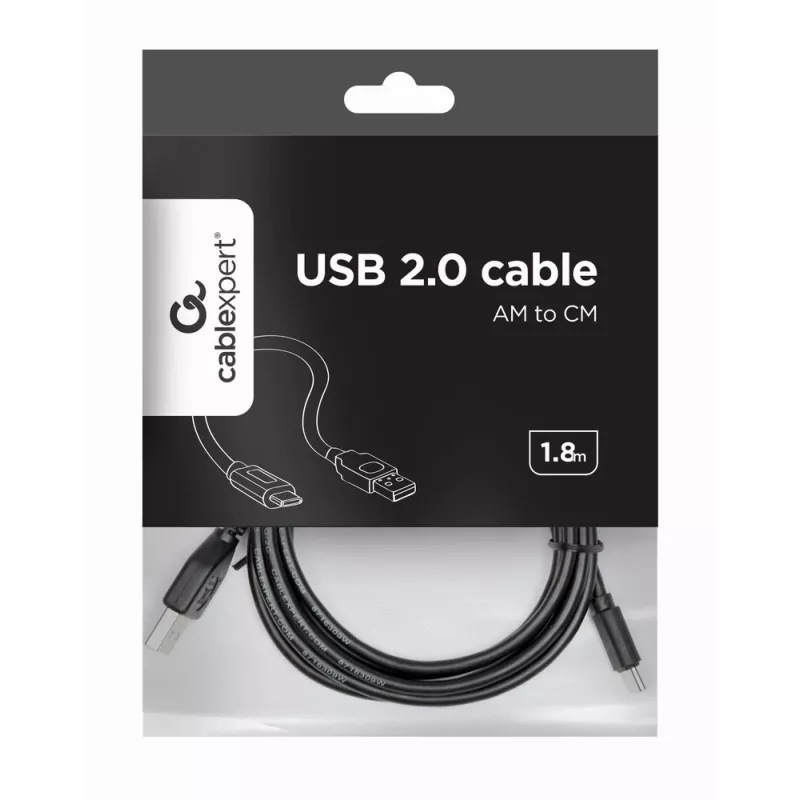 GEMBIRD USB 2.0 AM - Type-C -kaapeli (AM/CM) - 2,0 m