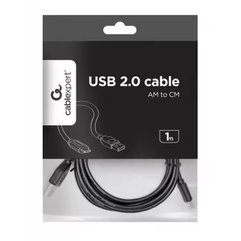 GEMBIRD USB 2.0 AM - Type-C -kaapeli (AM/CM) 1m