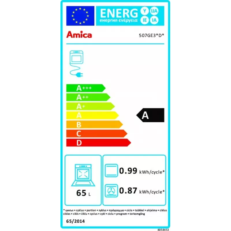Vapaasti seisova liesi Amica 57GE3.43HZpTaDNAQ(W)