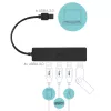 USB-keskitin i-tec Advance USB 3.0 ohut passiivinen HUB 4 porttia