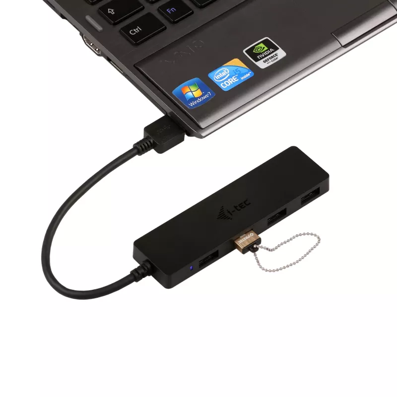 USB-keskitin i-tec Advance USB 3.0 ohut passiivinen HUB 4 porttia