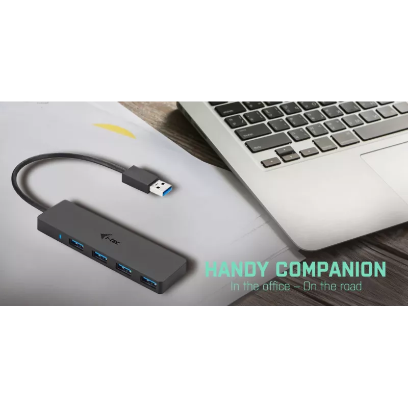 USB-keskitin i-tec Advance USB 3.0 ohut passiivinen HUB 4 porttia