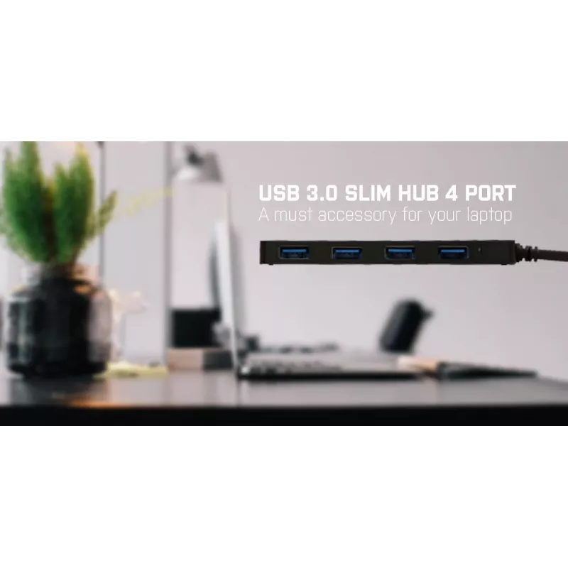 USB-keskitin i-tec Advance USB 3.0 ohut passiivinen HUB 4 porttia